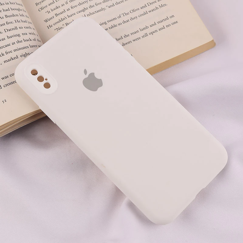 قاب سیلیکونی اصلی زیربسته آیفون iPhone XS Max محافظ لنزدار