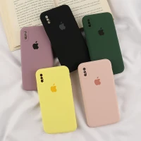 قاب سیلیکونی اصلی زیربسته آیفون iPhone X / XS محافظ لنزدار