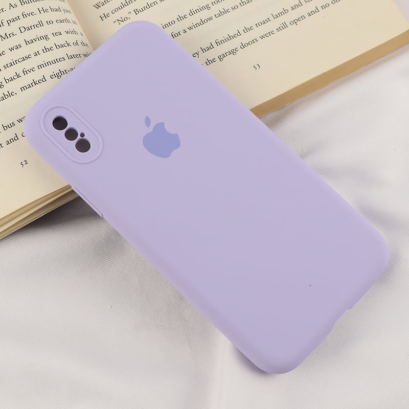 قاب سیلیکونی اصلی زیربسته آیفون iPhone X / XS محافظ لنزدار