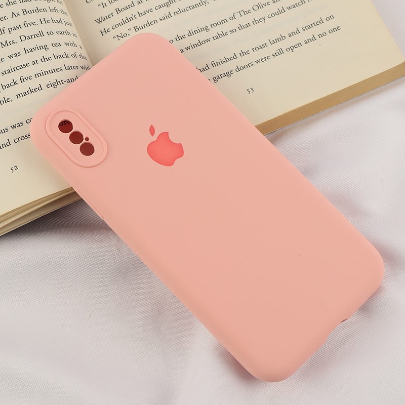 قاب سیلیکونی اصلی زیربسته آیفون iPhone X / XS محافظ لنزدار