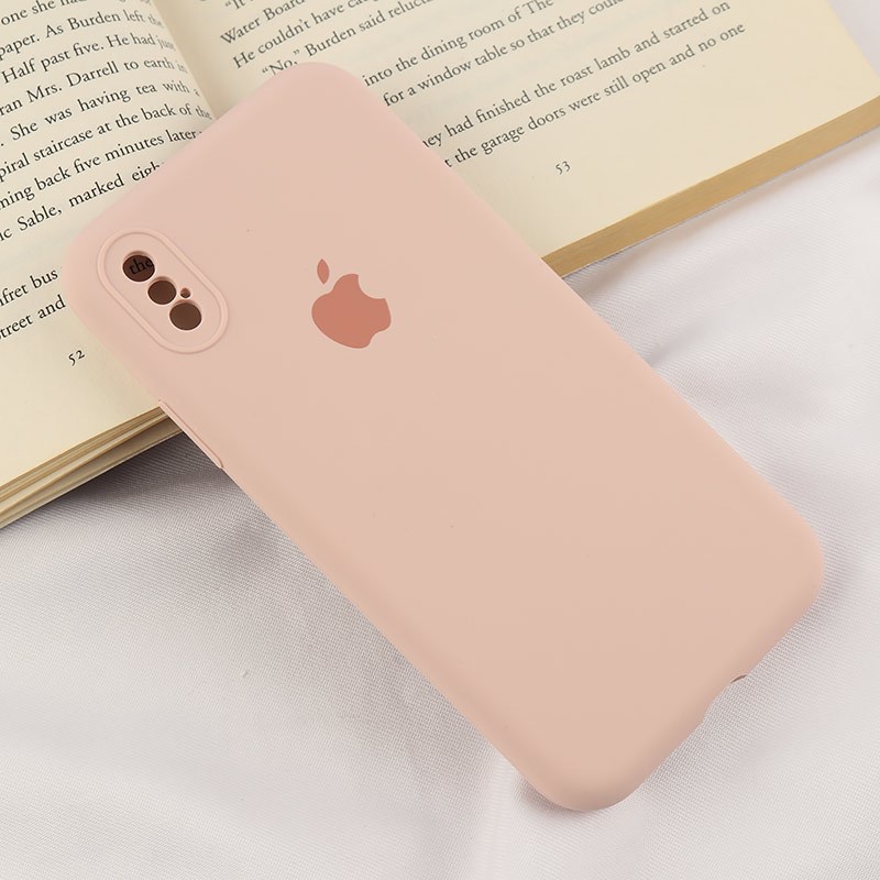 قاب سیلیکونی اصلی زیربسته آیفون iPhone X / XS محافظ لنزدار