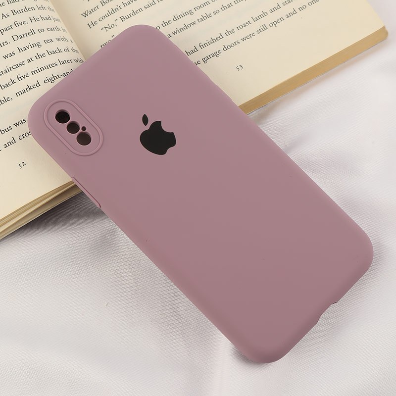 قاب سیلیکونی اصلی زیربسته آیفون iPhone X / XS محافظ لنزدار