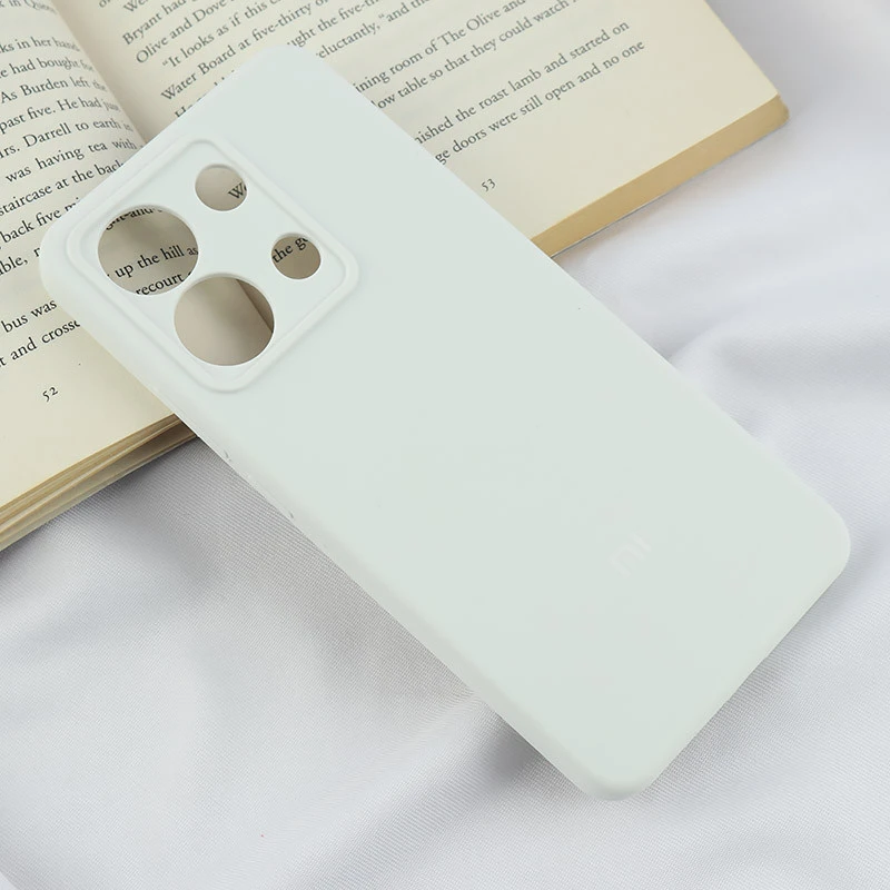 قاب سیلیکونی اصلی زیربسته شیائومی Redmi Note 13 4G محافظ لنزدار