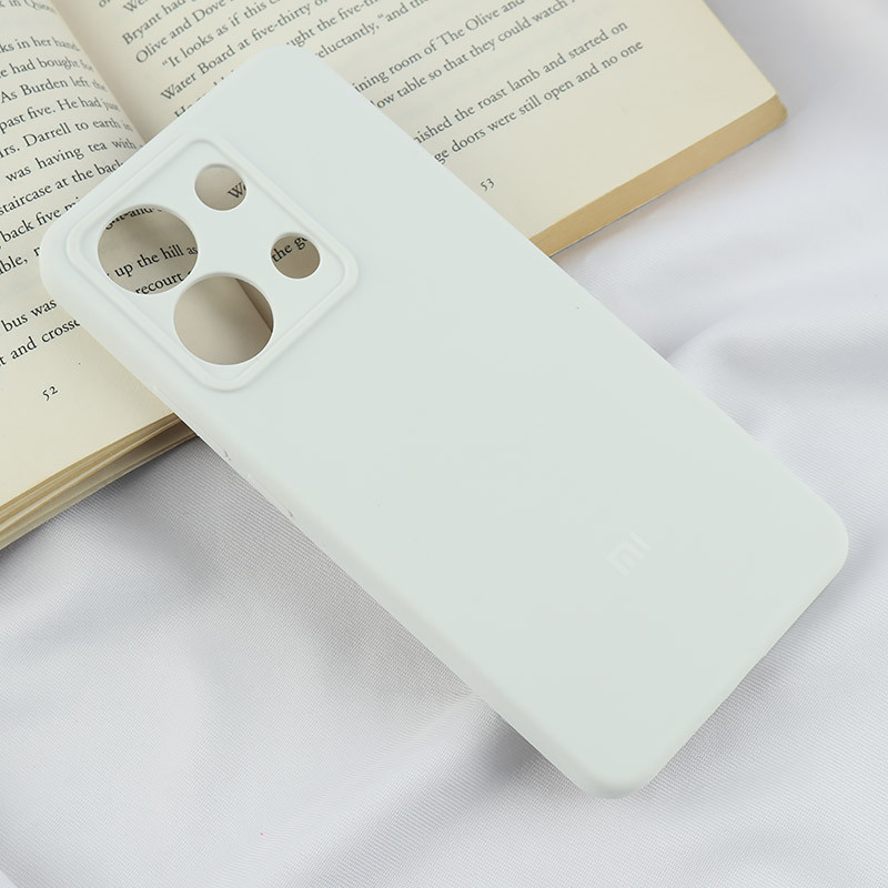 قاب سیلیکونی اصلی زیربسته شیائومی Redmi Note 13 4G محافظ لنزدار
