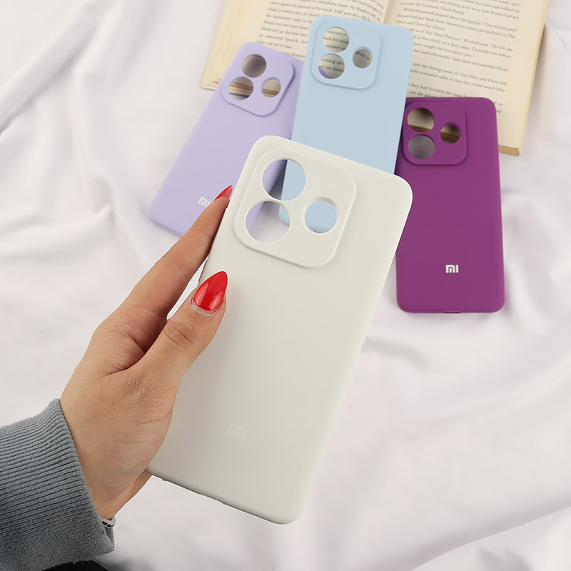 قاب سیلیکونی اصلی زیربسته شیائومی Redmi Note 14 5G محافظ لنزدار