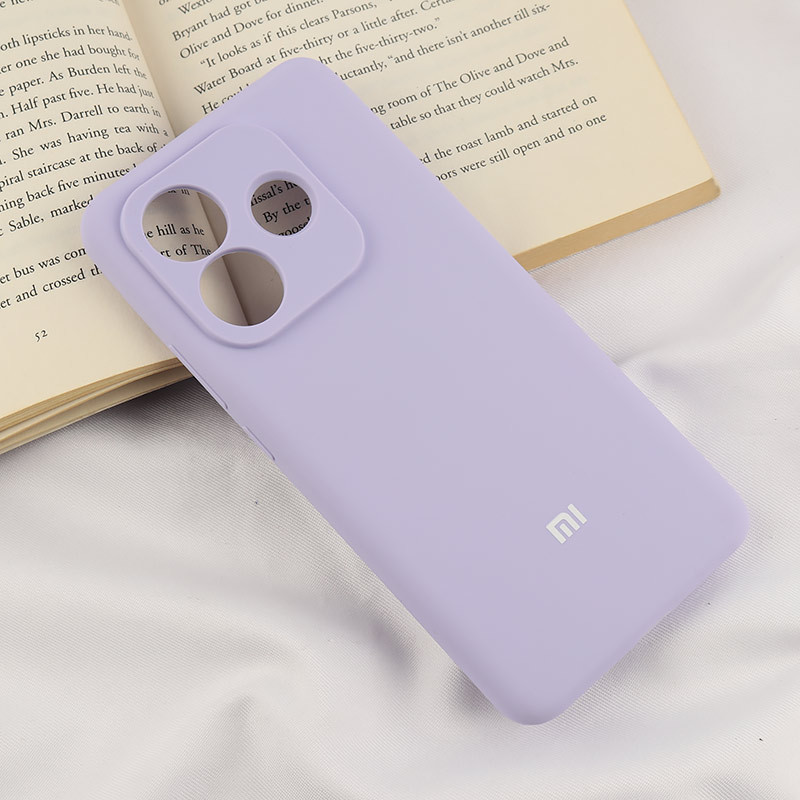 قاب سیلیکونی اصلی زیربسته شیائومی Redmi Note 14 5G محافظ لنزدار