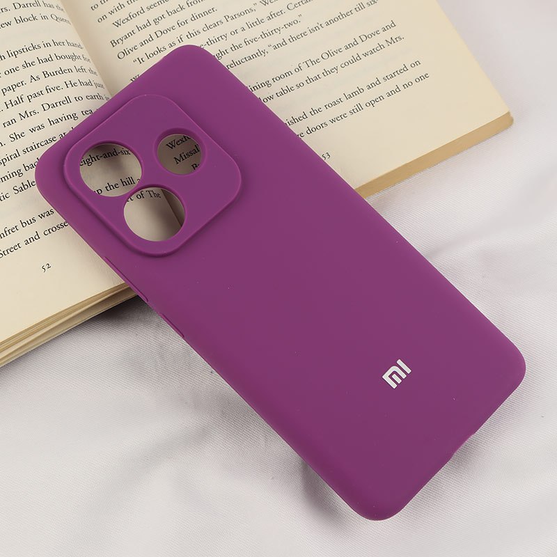قاب سیلیکونی اصلی زیربسته شیائومی Redmi Note 14 5G محافظ لنزدار