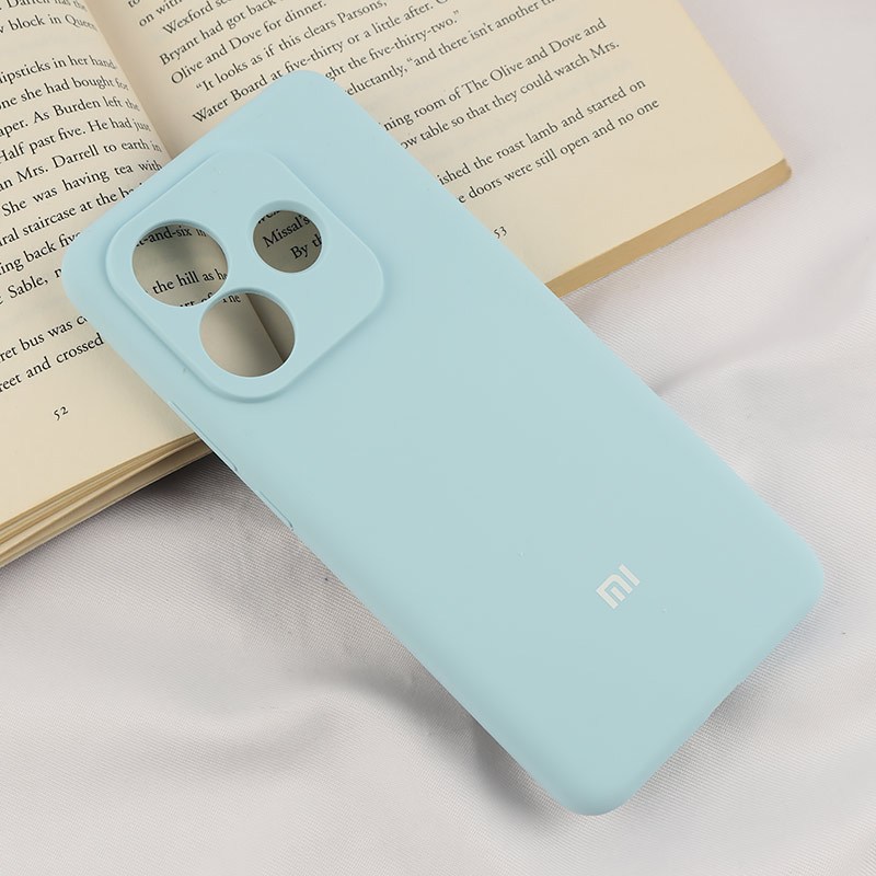 قاب سیلیکونی اصلی زیربسته شیائومی Redmi Note 14 5G محافظ لنزدار