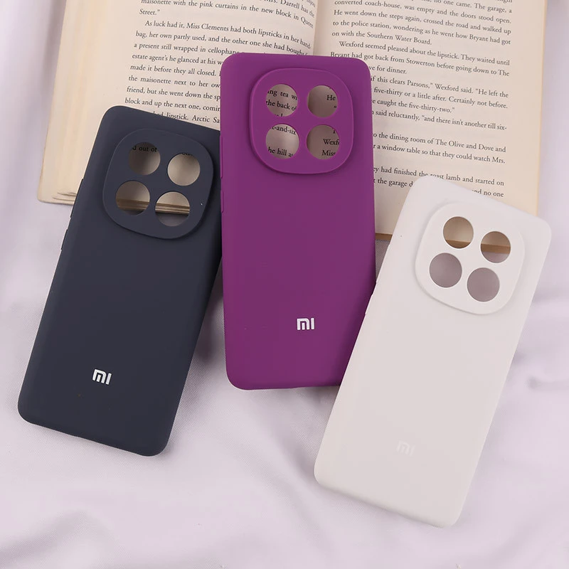 قاب سیلیکونی اصلی زیربسته شیائومی Redmi Note 14 Pro 5G محافظ لنزدار