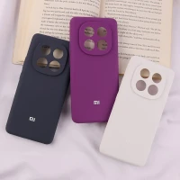 قاب سیلیکونی اصلی زیربسته شیائومی Redmi Note 14 Pro 5G محافظ لنزدار