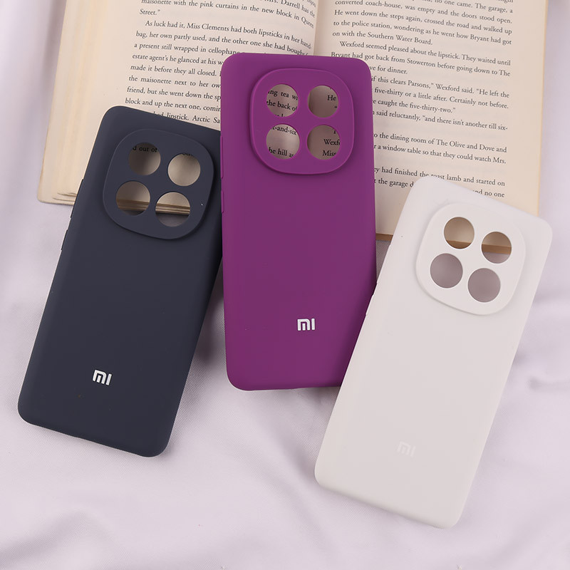قاب سیلیکونی اصلی زیربسته شیائومی Redmi Note 14 Pro 5G محافظ لنزدار