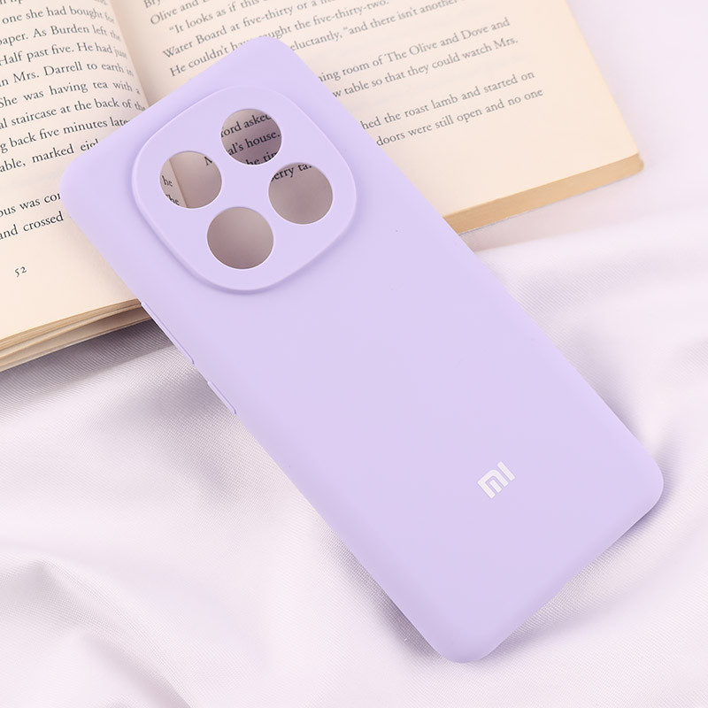 قاب سیلیکونی اصلی زیربسته شیائومی Redmi Note 14 Pro 5G محافظ لنزدار