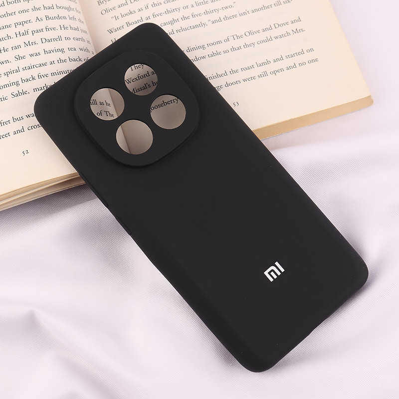 قاب سیلیکونی اصلی زیربسته شیائومی Redmi Note 14 Pro 5G محافظ لنزدار