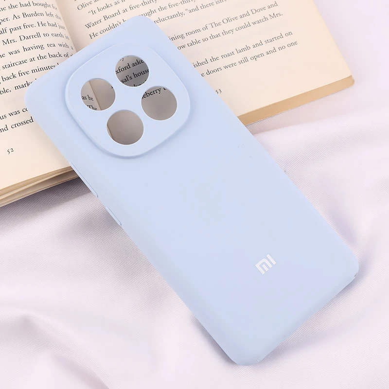 قاب سیلیکونی اصلی زیربسته شیائومی Redmi Note 14 Pro 5G محافظ لنزدار