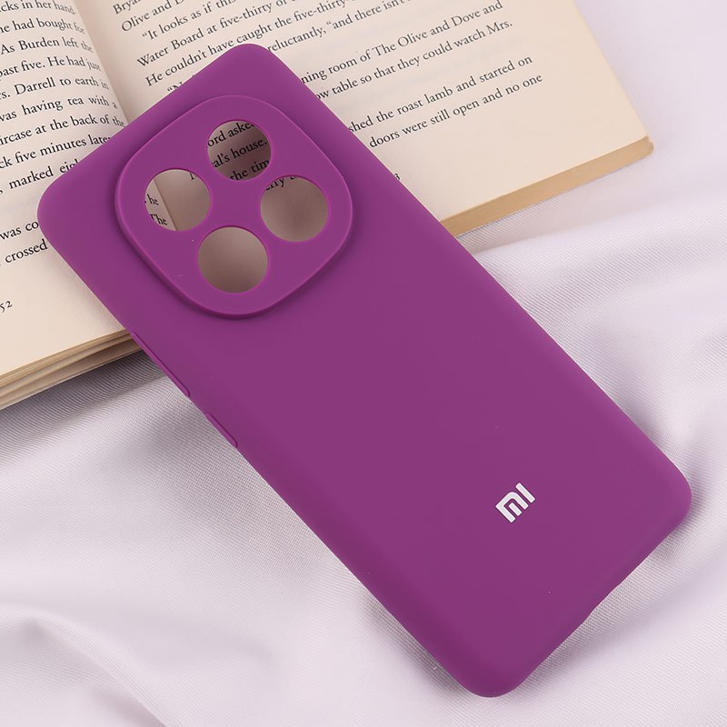 قاب سیلیکونی اصلی زیربسته شیائومی Redmi Note 14 Pro 5G محافظ لنزدار