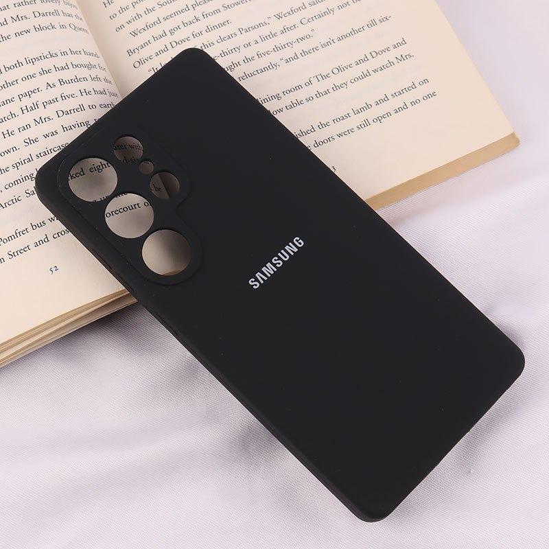 قاب سیلیکونی اصلی زیربسته سامسونگ Galaxy S25 Ultra محافظ لنزدار