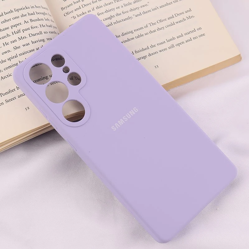قاب سیلیکونی اصلی زیربسته سامسونگ Galaxy S25 Ultra محافظ لنزدار
