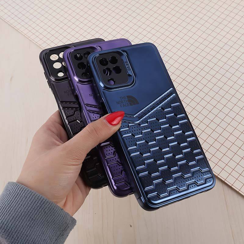 قاب ژله ای The North Face سامسونگ Galaxy A12 / M12 براق محافظ لنزدار