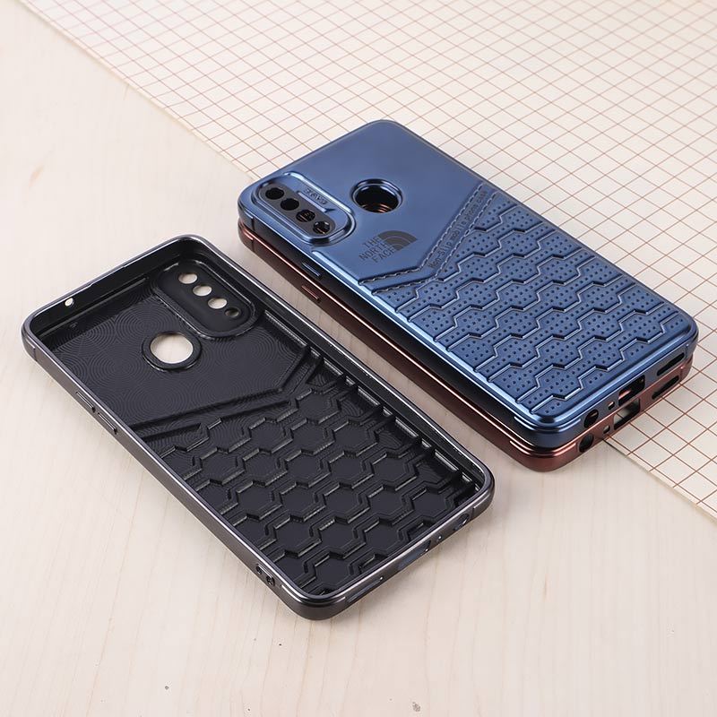 قاب ژله ای The North Face سامسونگ Galaxy A20s براق محافظ لنزدار