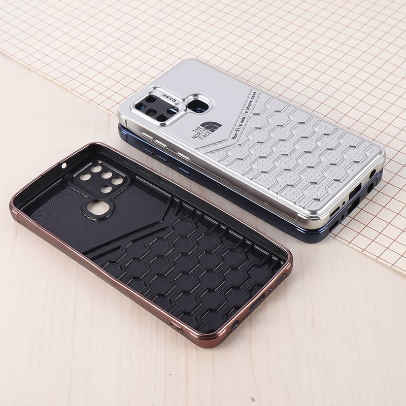 قاب ژله ای The North Face سامسونگ Galaxy A21s براق محافظ لنزدار