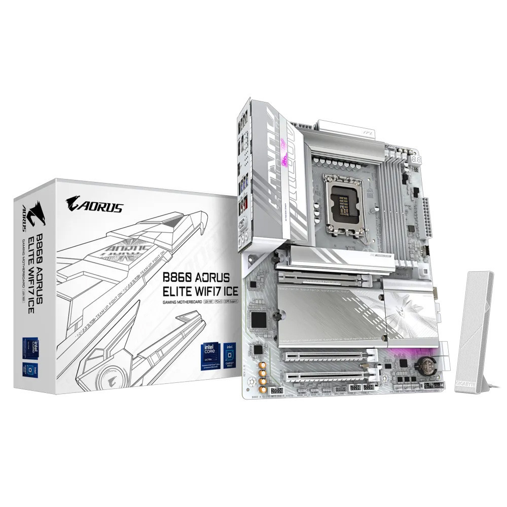 مادربرد گیگابایت B860 AORUS ELITE WIFI7 ICE DDR5
