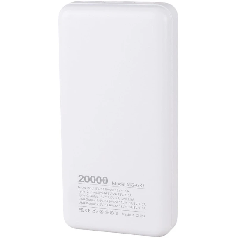 پاور بانک فست شارژ بوکو MG-G87 22.5W ظرفیت 20000 میلی آمپر