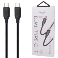 کابل تبدیل فست شارژ Yesido CA175 Type-C to Type-C 60W 1m