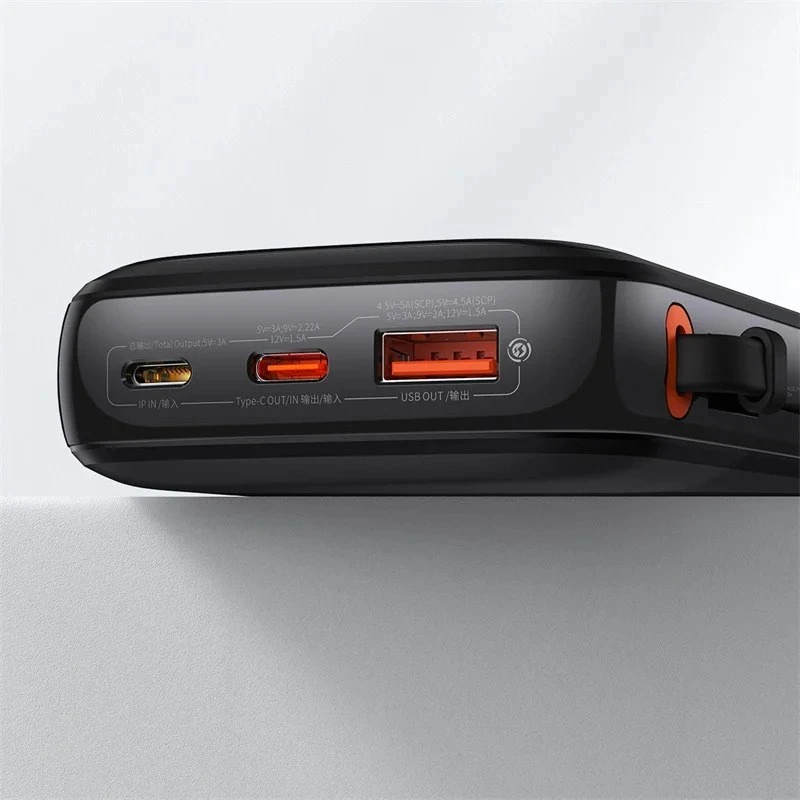 پاور بانک فست شارژ باسئوس Baseus PPQD040101 PD 22.5W ظرفیت 20000 میلی آمپر ساعت
