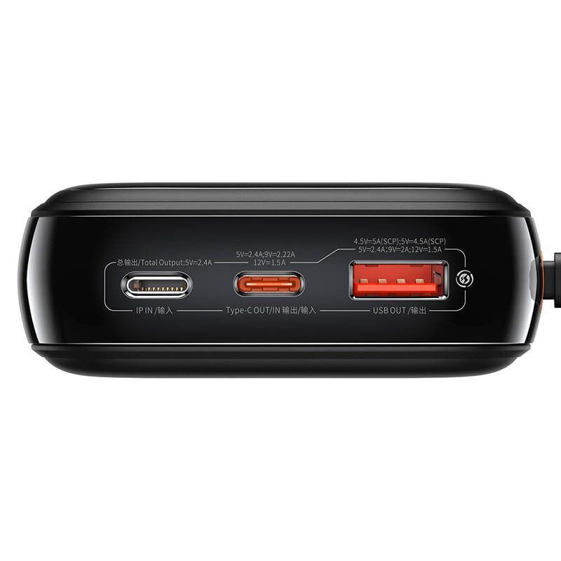 پاور بانک فست شارژ باسئوس QPOW Pro PPQD040101 PD 22.5W ظرفیت 20000 میلی آمپر ساعت