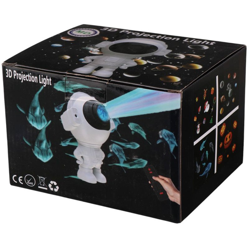 چراغ رقص نور کهکشانی اسپیکر دار بلوتوثی بزرگ 3D Projection Light