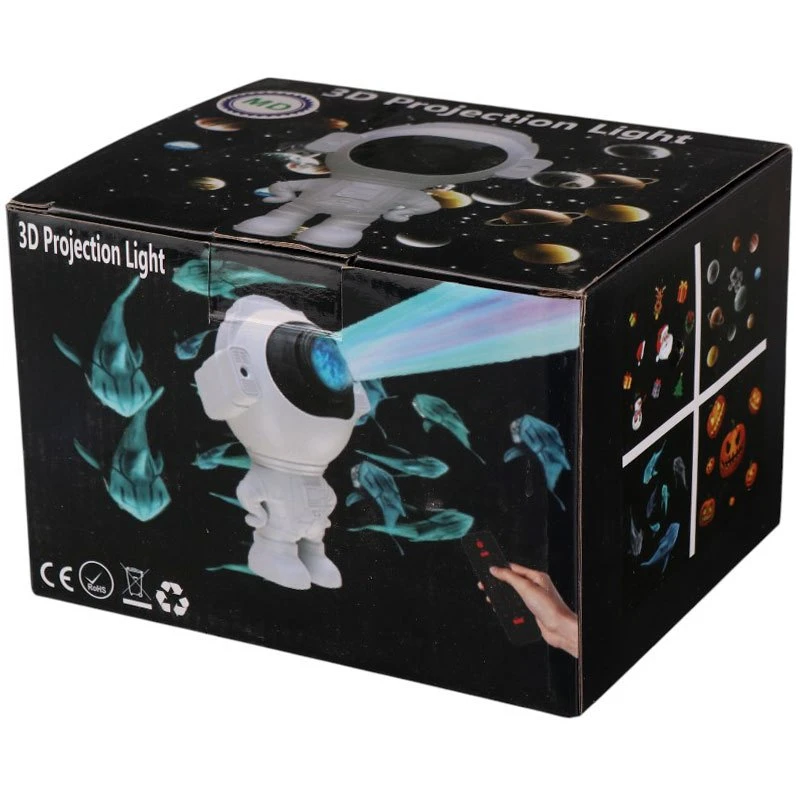 چراغ رقص نور کهکشانی اسپیکر دار بلوتوثی بزرگ 3D Projection Light