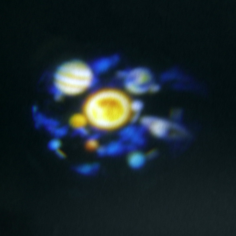 چراغ رقص نور کهکشانی اسپیکر دار بلوتوثی بزرگ 3D Projection Light