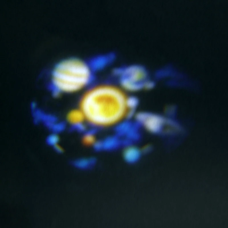 چراغ رقص نور کهکشانی اسپیکر دار بلوتوثی بزرگ 3D Projection Light