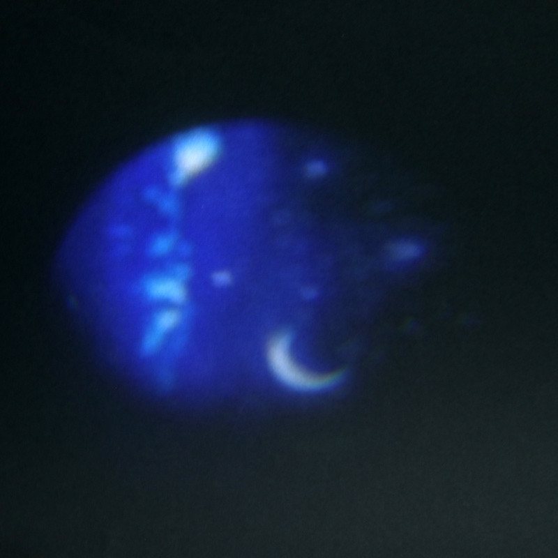 چراغ رقص نور کهکشانی اسپیکر دار بلوتوثی بزرگ 3D Projection Light