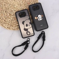 قاب کبریتی سولید شیائومی Poco X3 / X3 NFC / X3 Pro محافظ لنزدار با بند مچی