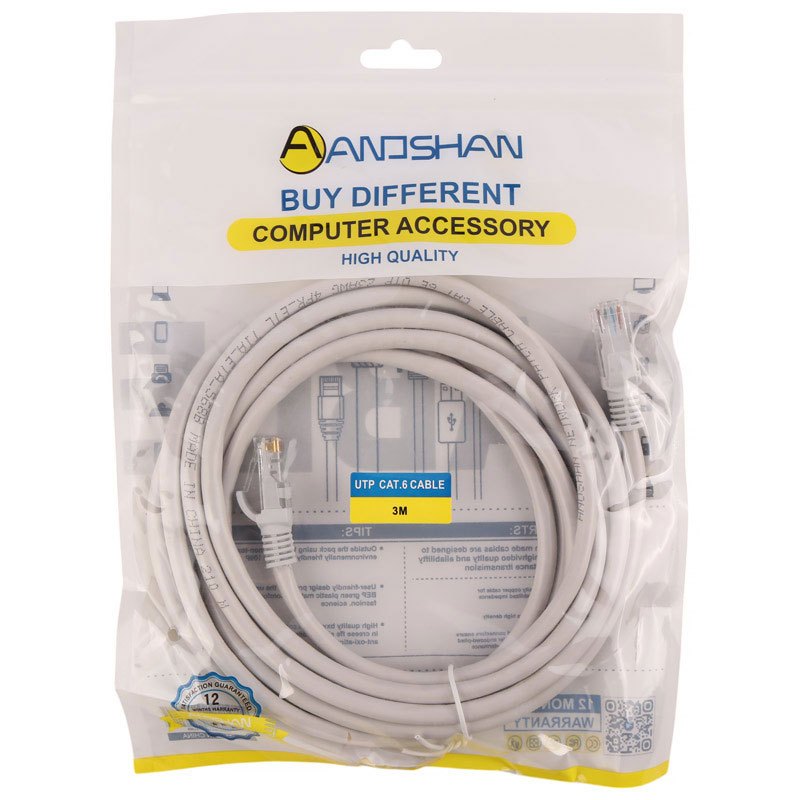 کابل شبکه Anoshan Cat6 3m