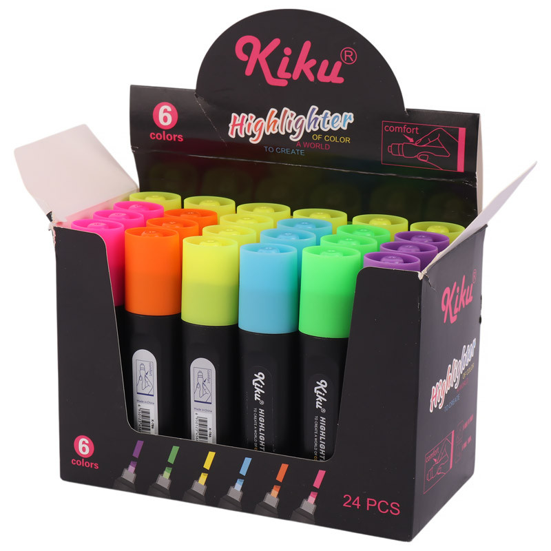 ماژیک هایلایت کیکو Kiku K-786 بسته 24 عددی
