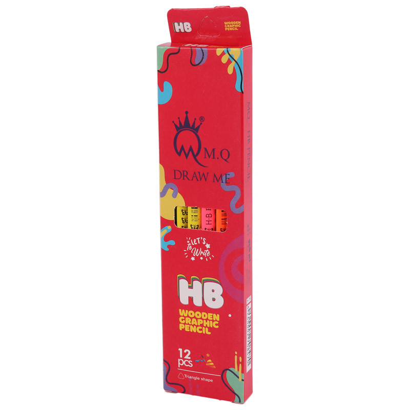 مداد مشکی ام کیو M.Q H-16 بسته 12 عددی