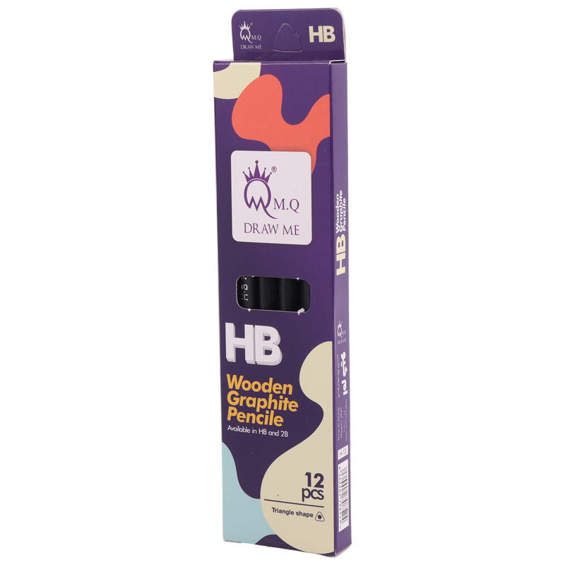 مداد مشکی ام کیو M.Q H-13 بسته 12 عددی