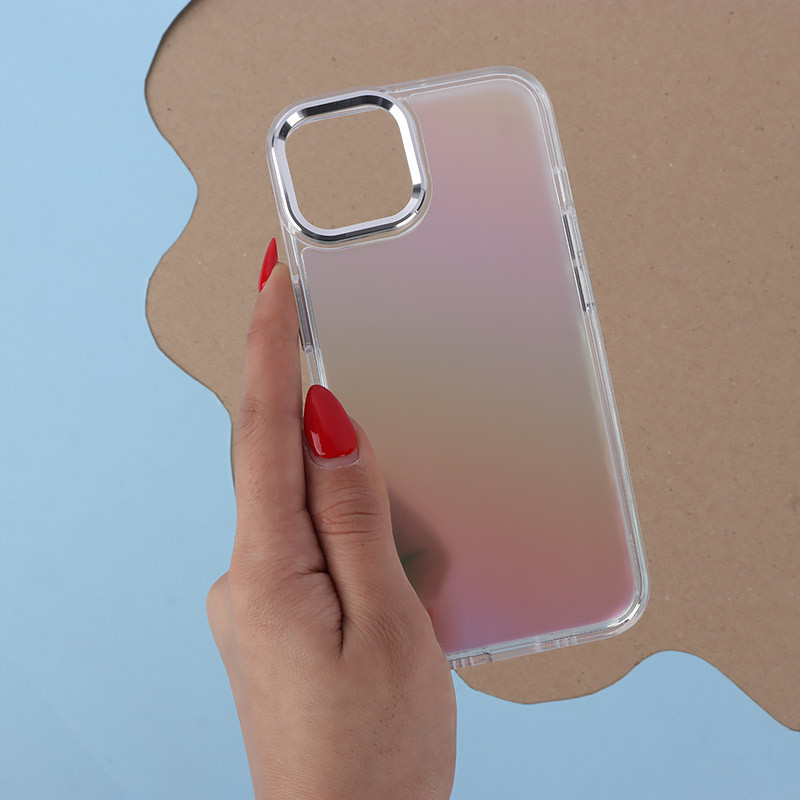 قاب هولوگرامی BIGC آیفون iPhone 13 / 14 پشت مات دور رنگی