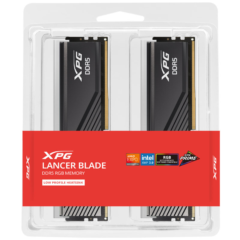 رم کامپیوتر ADATA XPG LANCER BLADE RGB DDR5 32GB 6000MHz CL48 Dual