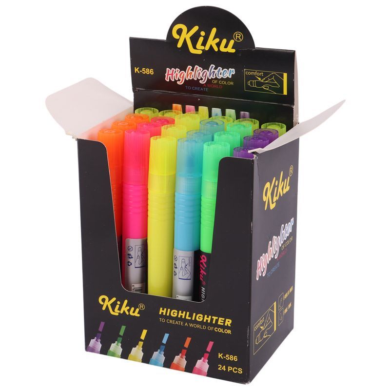 ماژیک هایلایت کیکو KIKU K-586 بسته 24 عددی
