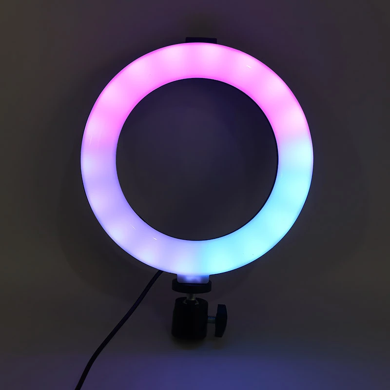 رینگ لایت 6 اینچ RGB LED MJ16