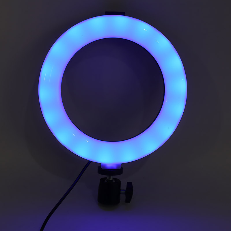رینگ لایت 6 اینچ RGB LED MJ16