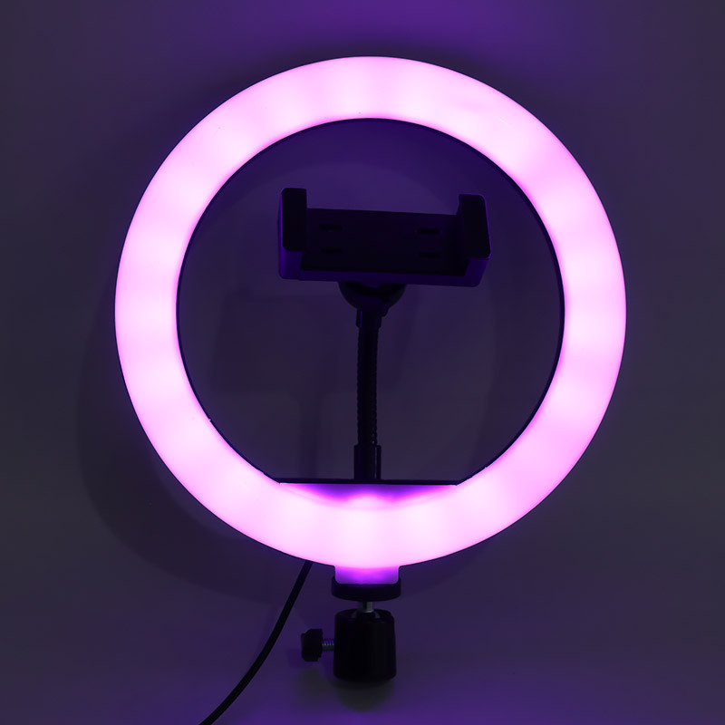 رینگ لایت 8 اینچ RGB LED MJ20