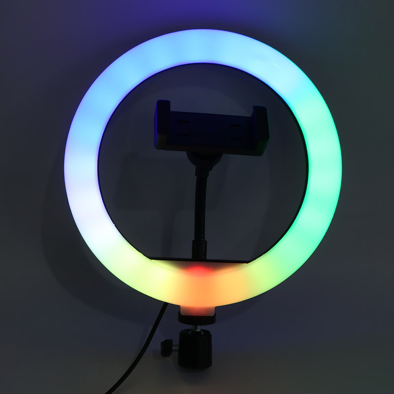 رینگ لایت 8 اینچ RGB LED MJ20