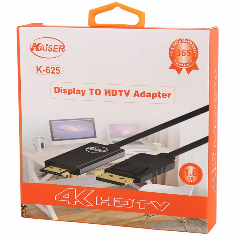 کابل Display به HDMI کایزر K-625 طول 1.8 متر