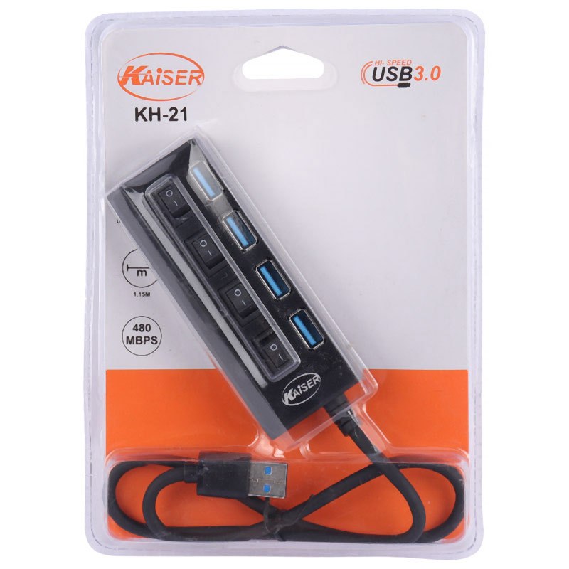 هاب 4 پورت USB 3.0 کایزر KH-21