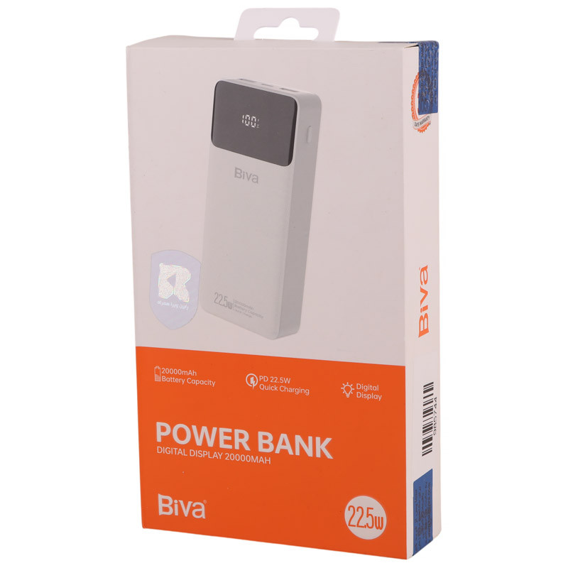 پاور بانک بیوا BP-019 PD 22.5W ظرفیت 20000 میلی آمپر ساعت