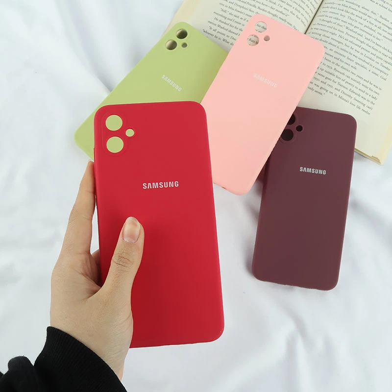 قاب سیلیکونی اصلی زیربسته سامسونگ Galaxy A05 محافظ لنزدار